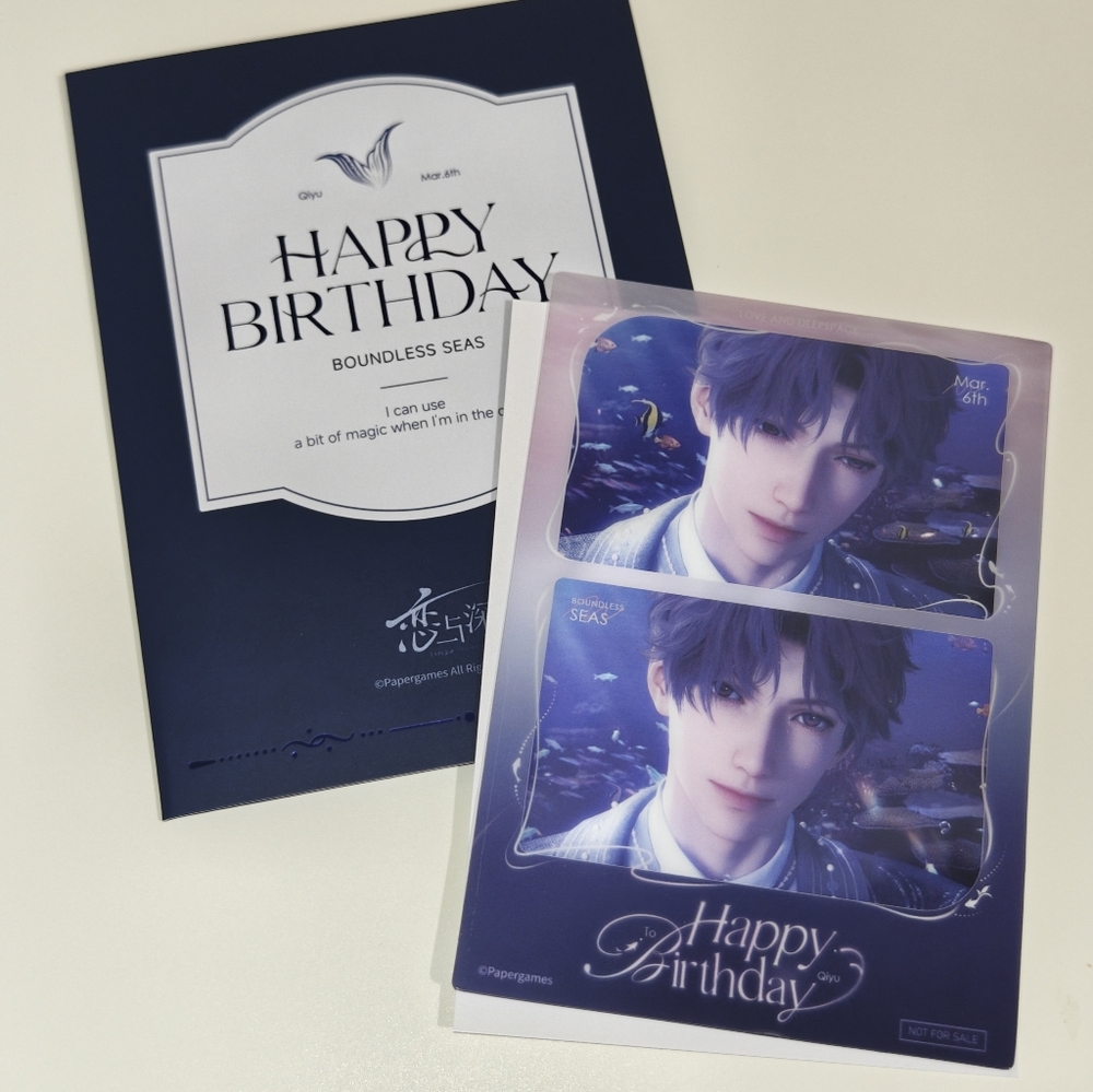 Love and Deepspace Rafayel Official clear cards